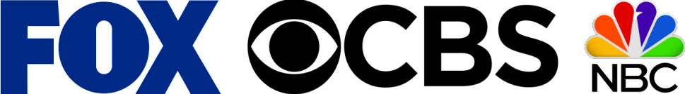 fox, cbs, nbc logo